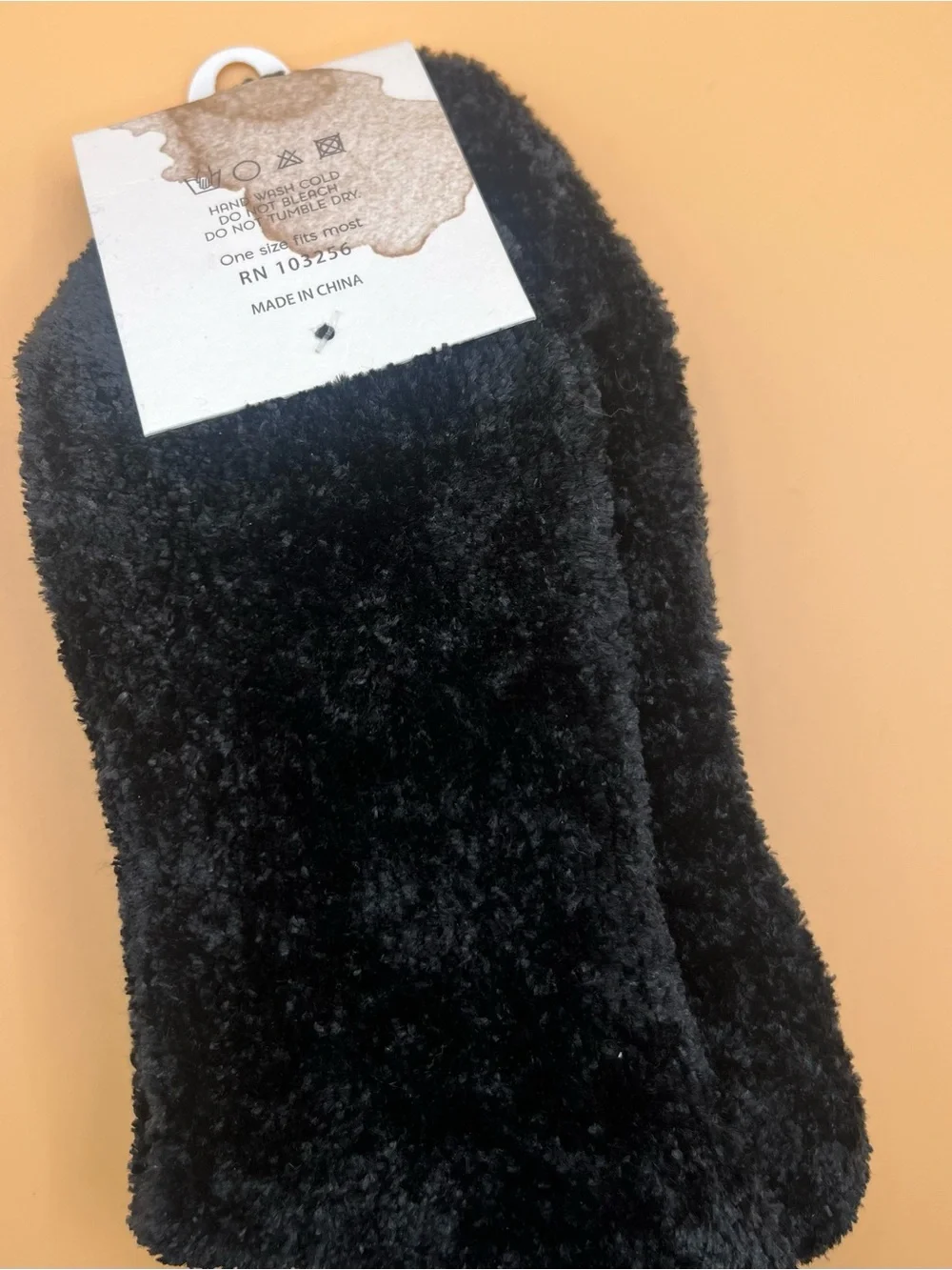 Macchia di Ruggine Cozy Black Socks One Size